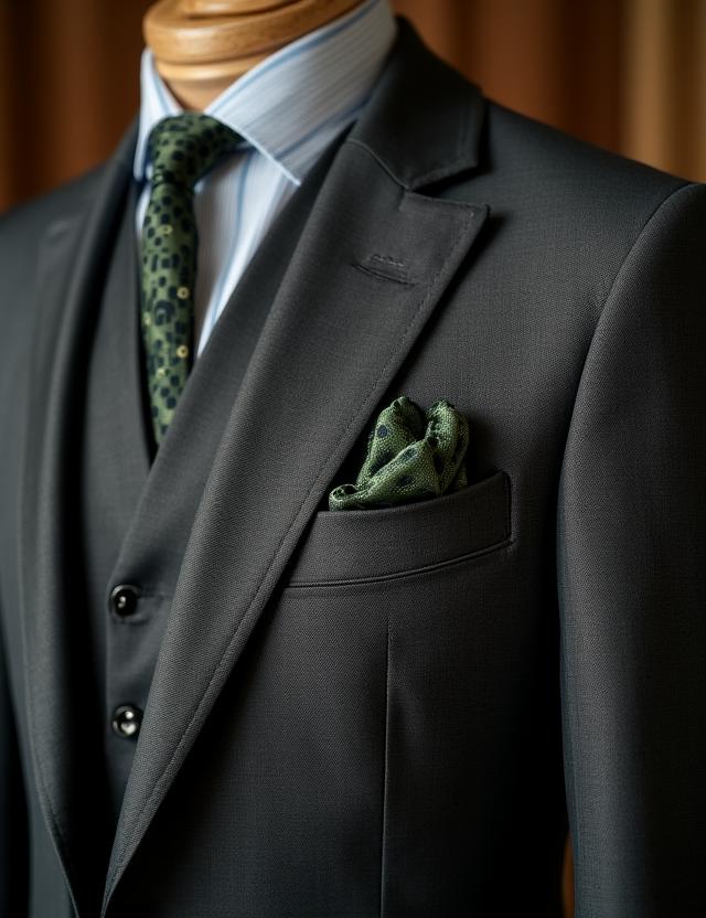 Garnitur biznesowy z wełny Super 120s